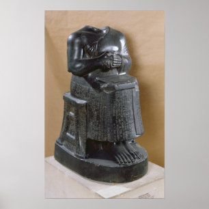 Kopflose Statue des Prinzen Gudea als Poster