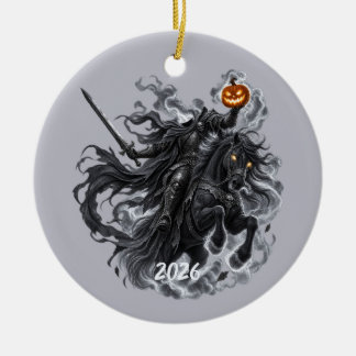 Kopfloser Reiter-Schmuck, Benutzerdefiniertes Jahr Keramik Ornament