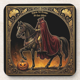 Kopfloser Reiter Sleepy Hollow Gold Verziert Schwa Getränkeuntersetzer