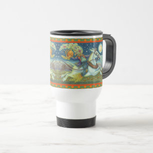 KOPFLOSER REITER VOGELSCHEUCHE, REISEPENDLER-TASSE REISEBECHER