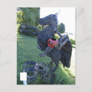 kopfloses Pferd Postkarte