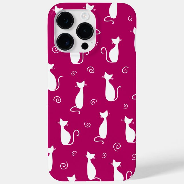 KOPFPINK MIT WEISSER SITZKETTE Case-Mate iPhone HÜLLE (Rückseite)