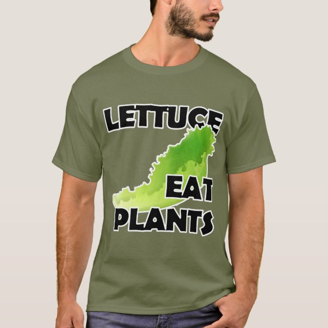 Kopfsalat essen Pflanzen - veganen T - Shirt (Vorderseite)