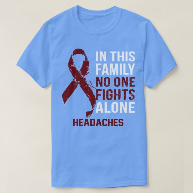 Kopfschmerzen Bewusstsein niemand kämpft allein Ho T-Shirt (Design vorne)