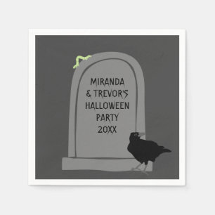 Kopfstein-Halloween-Party für benutzerdefinierte Serviette