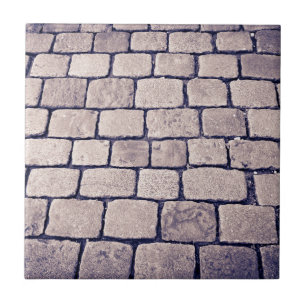 Kopfsteinpflaster-Straßendetail, horizontal Fliese