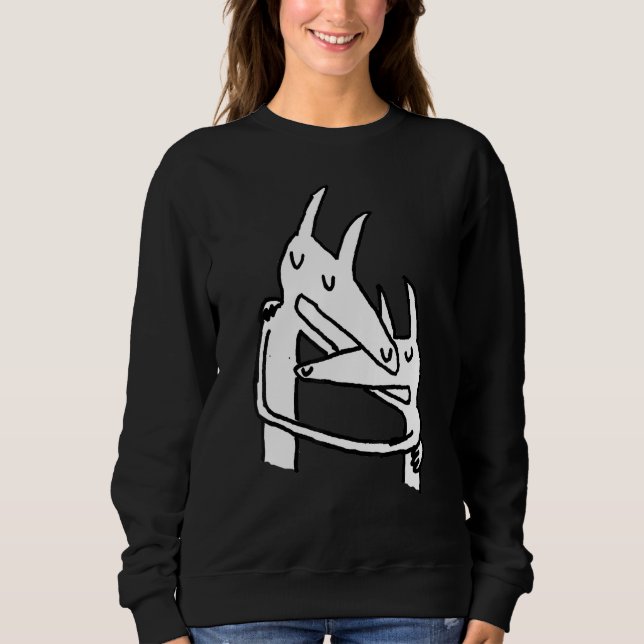 Kopfstütze des Autos - Zweifache Fantasie Sweatshirt (Vorderseite)