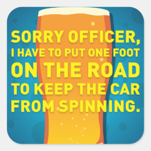 Kopfstützen Quadratischer Aufkleber