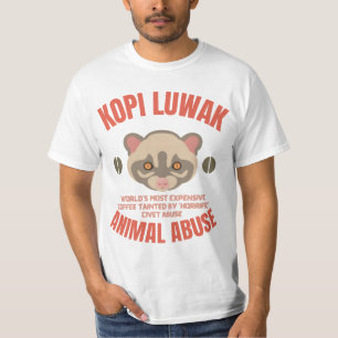 Kopi Luwak Animal Abus - Luwak-Kaffee T-Shirt