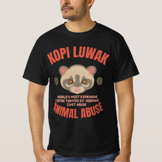 Kopi Luwak Animal Abus - Luwak-Kaffee T-Shirt