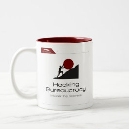 Kopidion Hacking Bureau-kurs Zweifarbige Tasse
