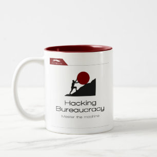 Kopidion Hacking Bureau-kurs Zweifarbige Tasse