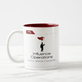 Kopidion Influence Operations Kurskartwork Zweifarbige Tasse