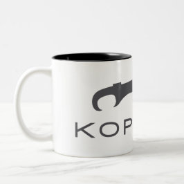 Kopidion-Schwert-Logo-Tasse Zweifarbige Tasse