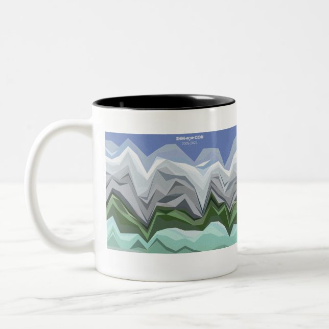 Kopidion Shmoocon-Datenvisualisierung Zweifarbige Tasse (Links)