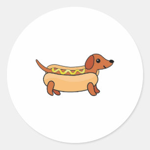 Kopie der Daschund Copy Copy Copy Runder Aufkleber