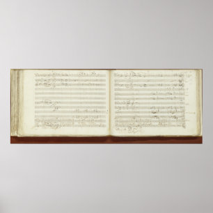 Kopie des Autogrammes "The Magic Flute" Poster