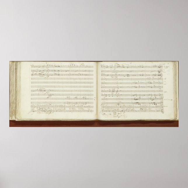 Kopie des Autogrammes "The Magic Flute" Poster (Vorne)