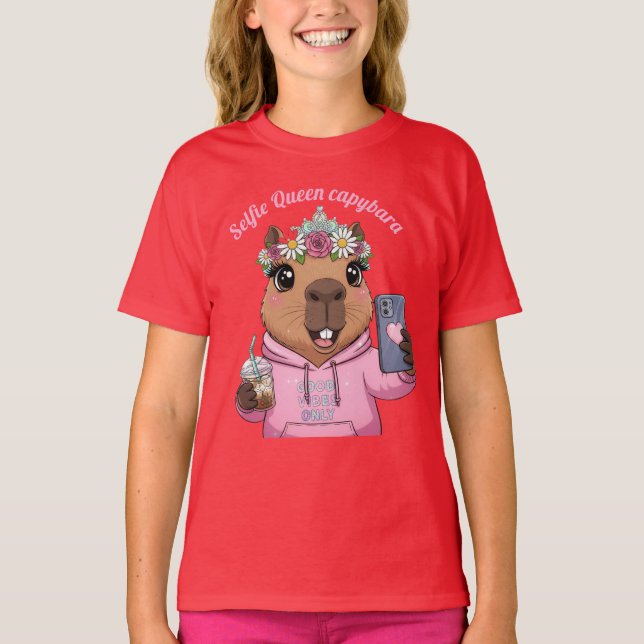 Kopie des T-Shirts, nur Capybara, Gute Schatten T-Shirt (Vorderseite)