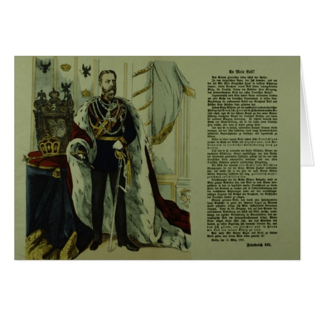 Kopie einer Erklärung von Frederick III (Vorderseite (Horizontal))