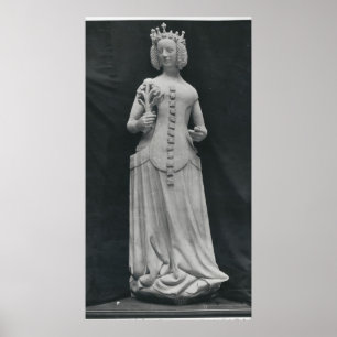 Kopie einer Statue von Isabella von Bayern Poster