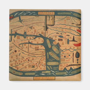 Kopie eines Beatus mappamundi des 8. Jahrhunderts Magnet