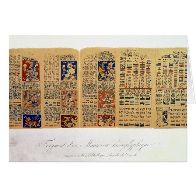 Kopie eines Fragments des Dresden-Kodexes (Vorderseite (Horizontal))