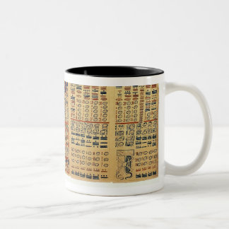Kopie eines Fragments des Dresden-Kodexes Zweifarbige Tasse