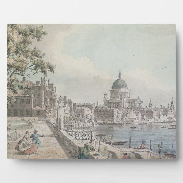 Kopie eines Teils eines zeichnend von Canaletto, S Fotoplatte (Vorderseite)
