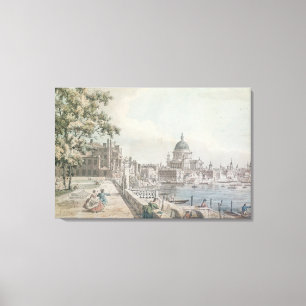 Kopie eines Teils eines zeichnend von Canaletto, S Leinwanddruck