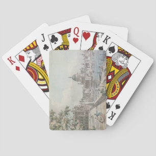 Kopie eines Teils eines zeichnend von Canaletto, S Spielkarten
