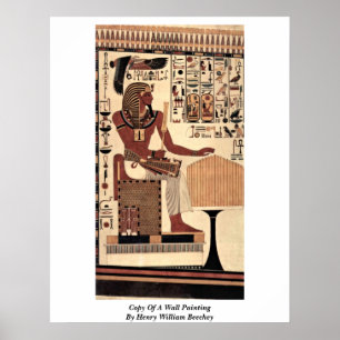 Kopie eines Wandbilds durch Henry William Beechey Poster