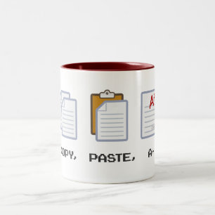 Kopie, Paste, A+ Tasse