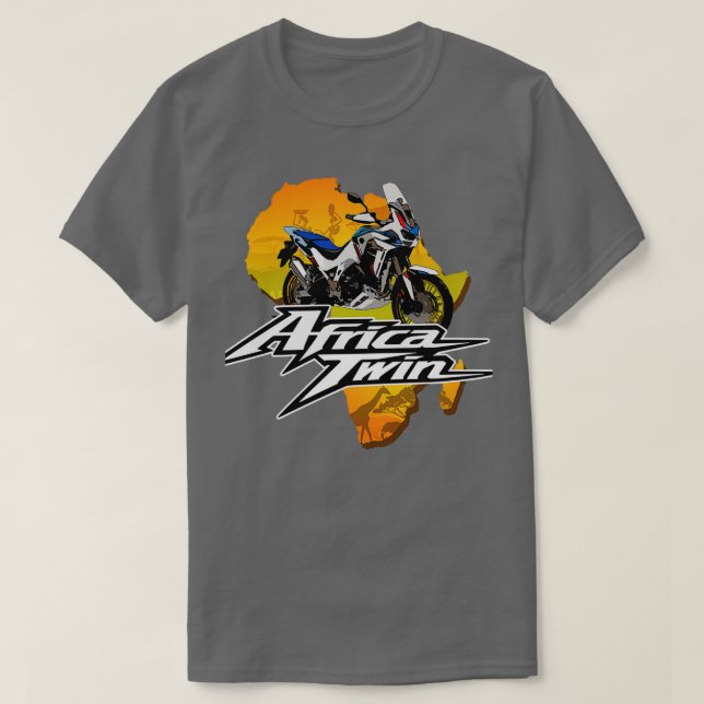 Kopie von Africa Touring Twin Motorcycle Sign Offl T-Shirt (Design vorne)