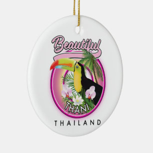 Kopie von Beautiful Thani Thailand Keramik Ornament