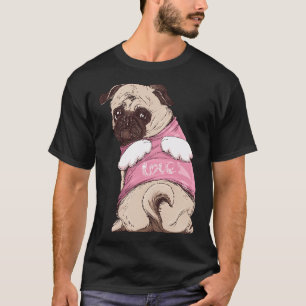 Kopie von Cute Angel Pug T-Shirt