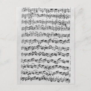 Kopie von "Partita in D Minor for Violin" Postkarte