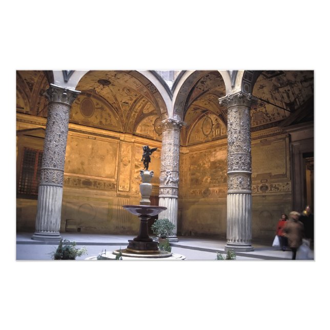 Kopie von Putto mit Dolphin von Andrea del Fotodruck (Vorne)