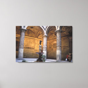 Kopie von Putto mit Dolphin von Andrea del Leinwanddruck