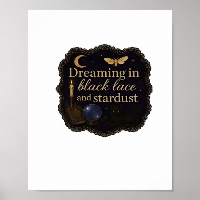 Kopie von Whimsigoth Fantasy Mystische Wälder, Mon Poster (Vorne)