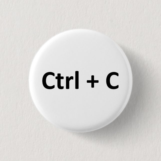 Kopien-Pasten-Zwillinge Ctrl C Ctrl V Button (Vorderseite)