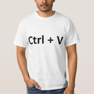 Kopien-Pasten-Zwillinge Ctrl C Ctrl V T-Shirt