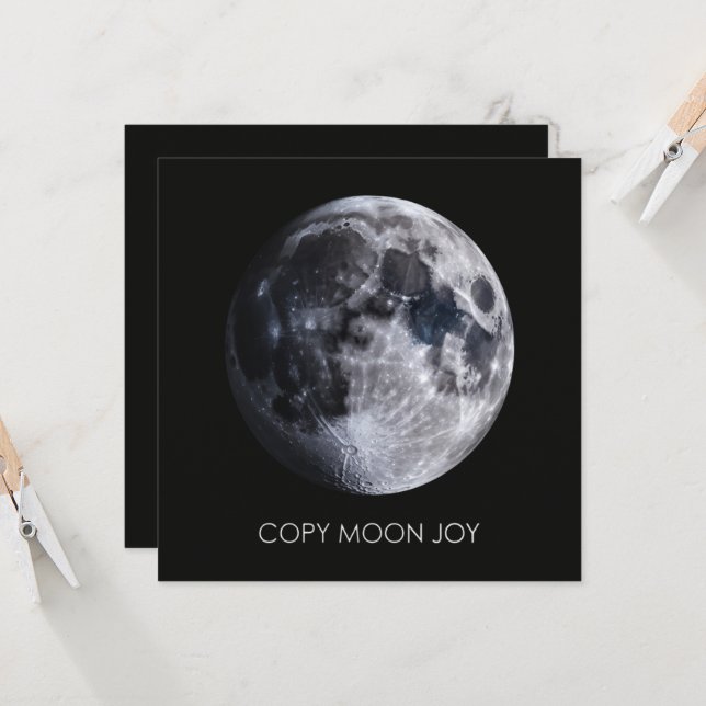 Kopiere Mond Freude (Vorderseite/Rückseite Beispiel)