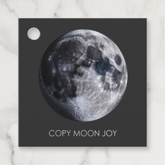 Kopiere Mond Freude Geschenkanhänger (Vorderseite)