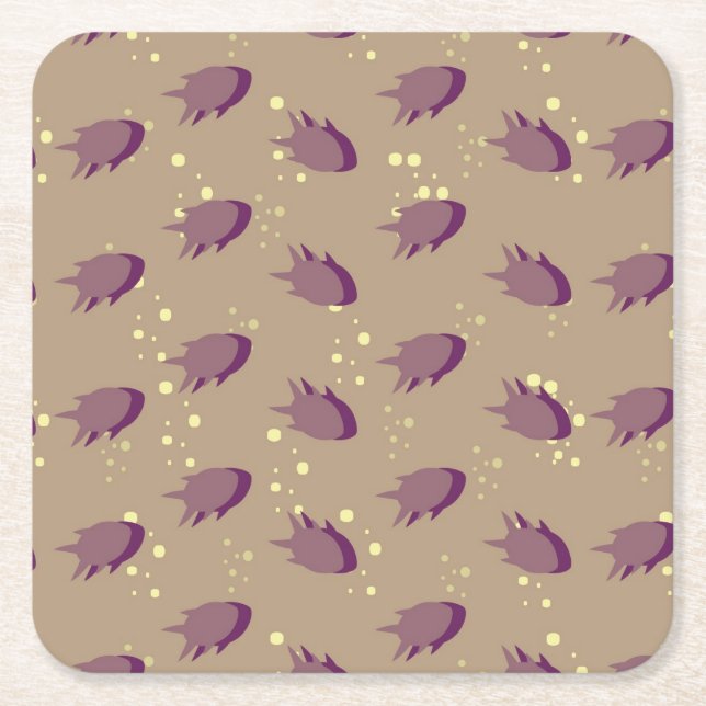 kopieren Sie mit Fischen 2 Rechteckiger Pappuntersetzer (Vorderseite)