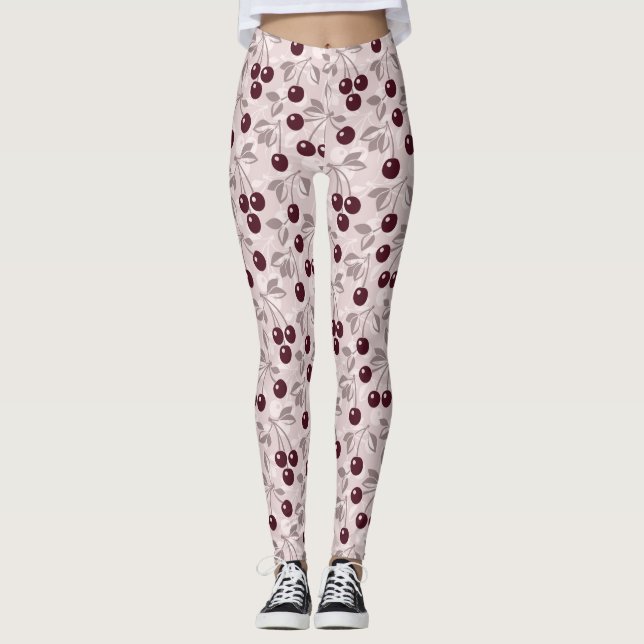 Kopieren Sie mit Kirschen 2 Leggings (Vorderseite)