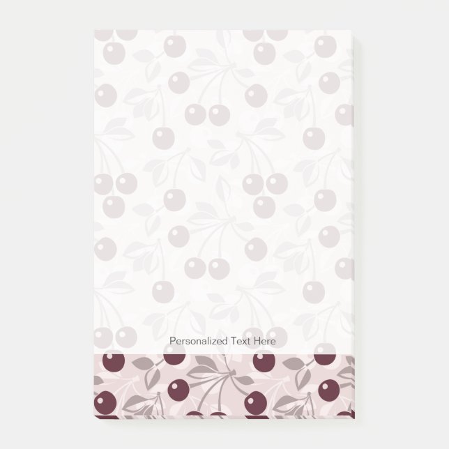 Kopieren Sie mit Kirschen 2 Post-it Klebezettel (Vorderseite)