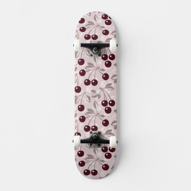 Kopieren Sie mit Kirschen 2 Skateboard (Vorderseite)