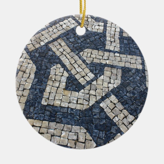Kopiert Portugiesisch, Portuguese Pavement Keramikornament (Vorne)