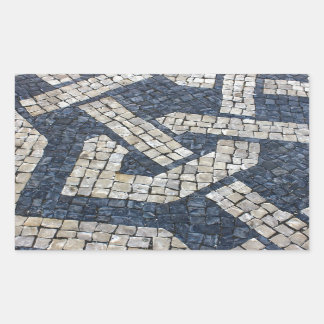 Kopiert Portugiesisch, Portuguese Pavement Rechteckiger Aufkleber